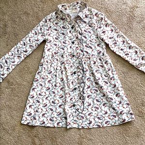 KIDS 💫 ZARA Button Down Dress with Ruffle💫